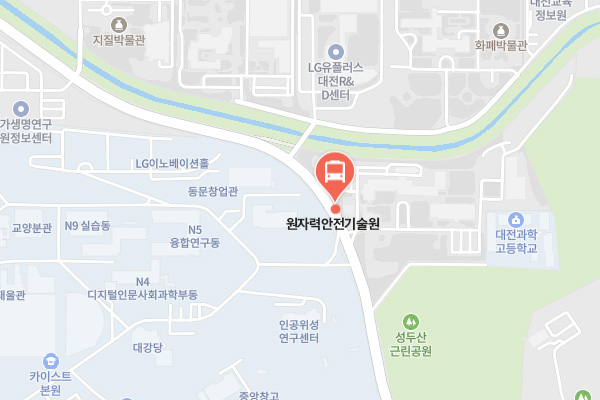 원자력안전기술원 정류장 위치